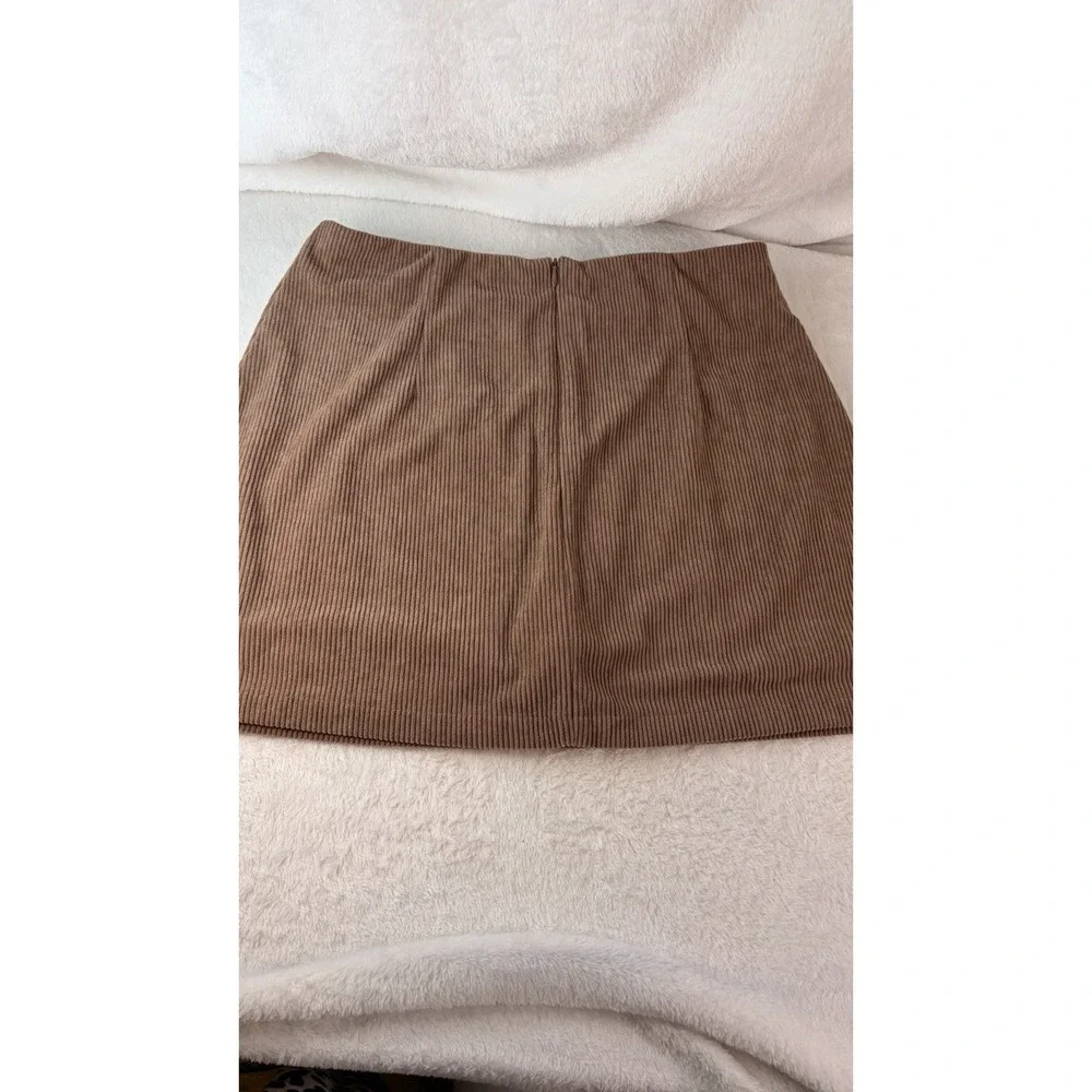 Halara Brown Corduroy Mini Skort High Rise Casual M (14.5